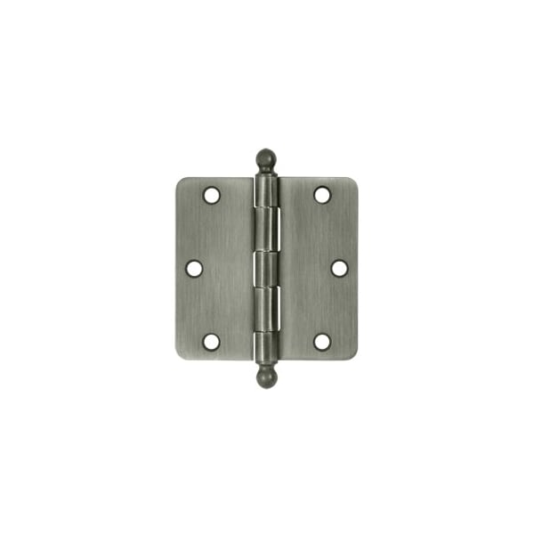Deltana S35R415A-BT Ball Tip 1/4 Radius Hinges Antique Nickel, 10PK S35R415A-BT-XCP10 - main